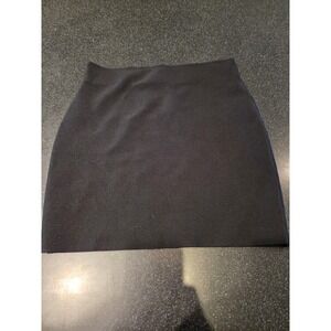 Chocolate USA Women's Black Mini Skirt Size L Stretch Bodycon Basic Solid